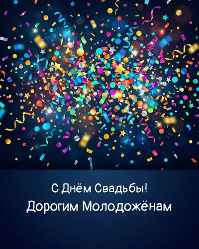 открытка для молодожёнов — надпись 'Совет да Любовь' каллиграфическим шрифтом